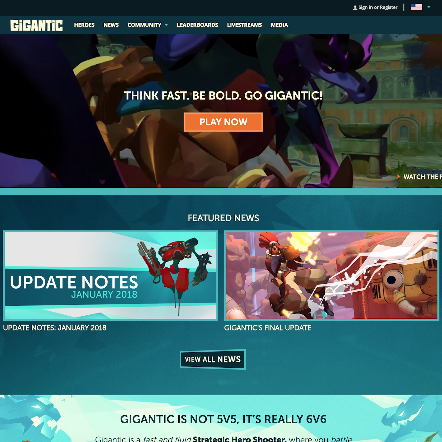 Go Gigantic Site